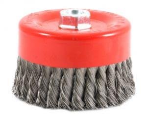 8" med face crimped wire wheel