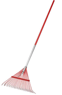 24" Spring Brace Rake Aluminum Handle