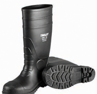 15" High Black PVC Work Boot