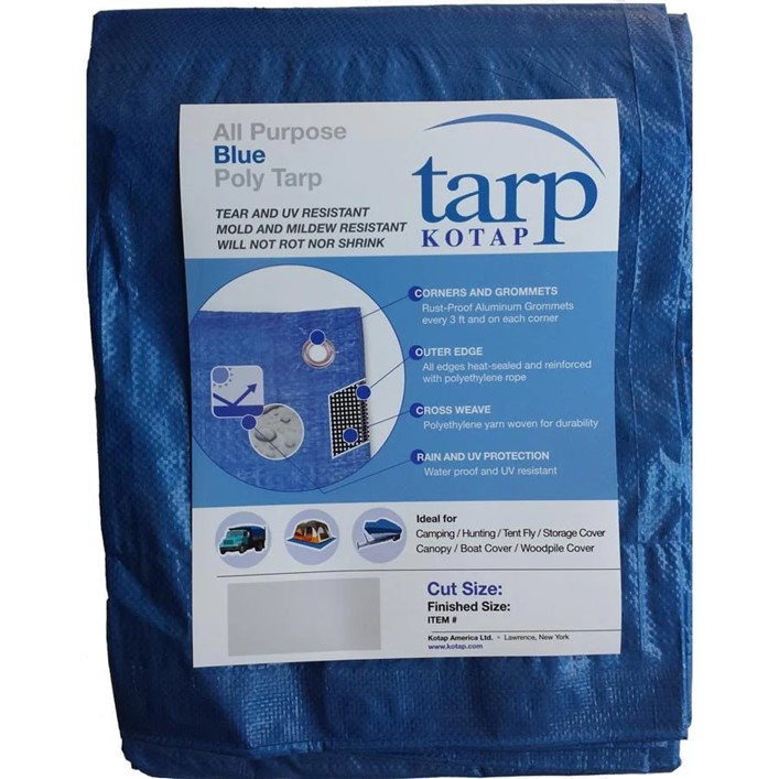 10X12 Blue Light Duty Tarp
