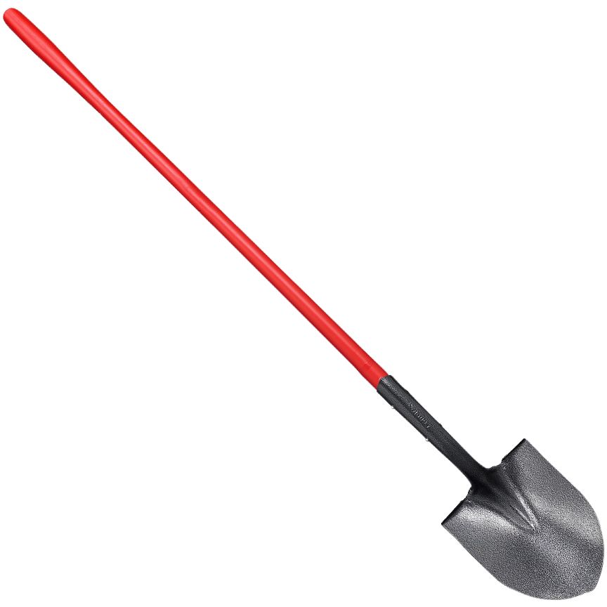 #2 Round Point Closed Back Fiberglass Shovel