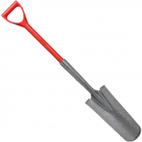 14" Drain Spade, D-grip Closed back