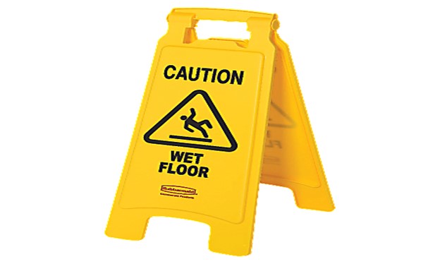 Wet floor signs