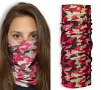 Camo-blk/pink - face guard