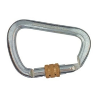 Steel Rescue Carabiner Screw Lock